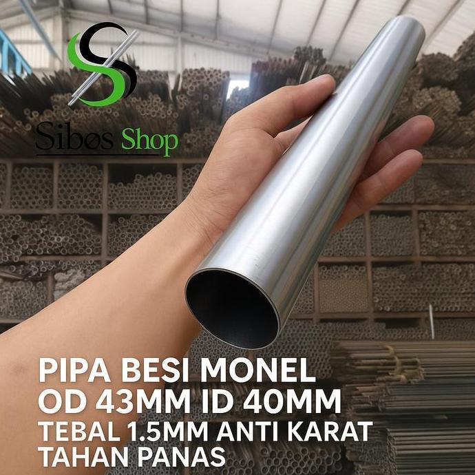 fiqsan2001 - Pipa Besi Monel 1 inch | Od 43mm / Id 40mm Tebal 1.5mm