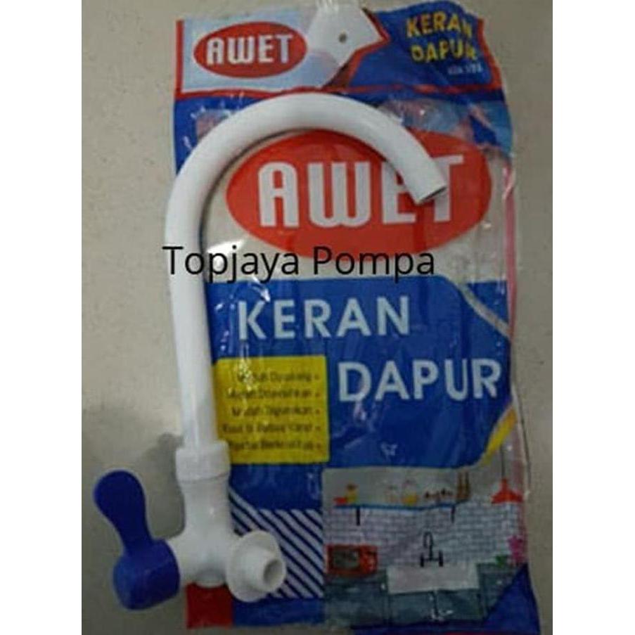 Ledeng- Kran Cuci Piring Plastik Pe 1/2" Anti Karat , Sangat Awet