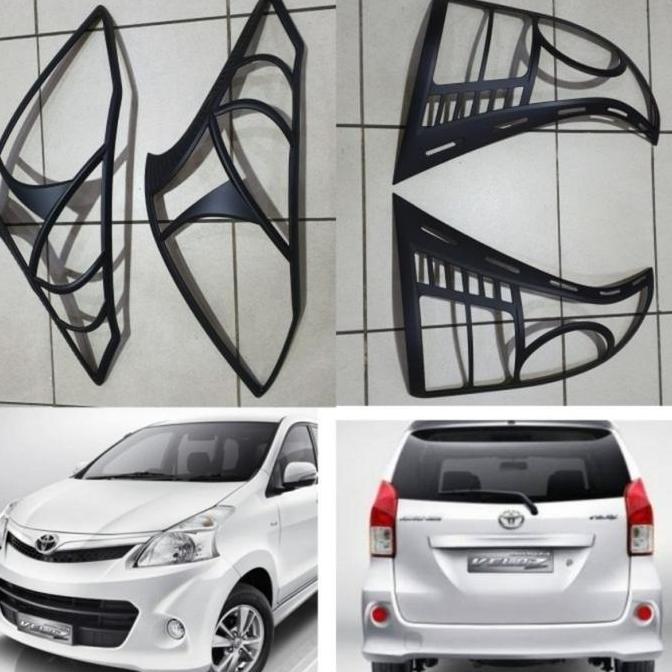 Garnish List Lampu Depan Belakang Mobil All New Avanza Veloz 2012 2013 2014 2015 HITAM DISKON