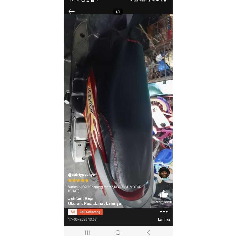 favorit` cover jok motor vario 110 125 150 160 / cover jok motor