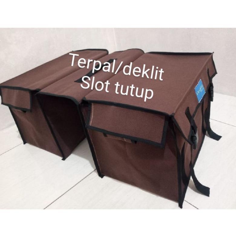 BEST SELLER` [NASIONAL]TAS MOTOR OBROK ANTI AIR TEBAL MUATAN 100KG KANVAS TERPAL DEKLIT RONJOT TALI 