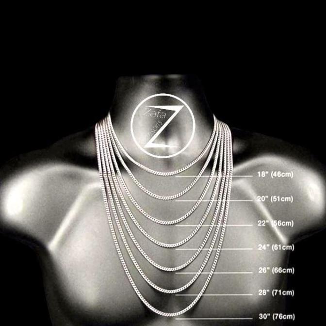 Cod,Bisa- Zafa Kalung Titanium Pria Wanita Anti Karat Gepeng Lebar Silver Gold - Flat Kalung Titaniu