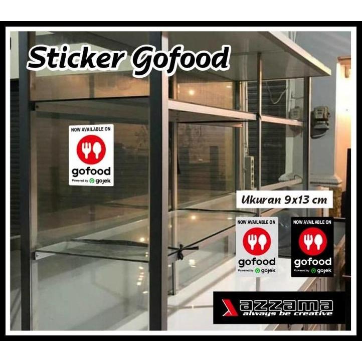HOT DEAL STIKER LOGO GOFOOD STIKER ETALASE KACA DAGANGAN 