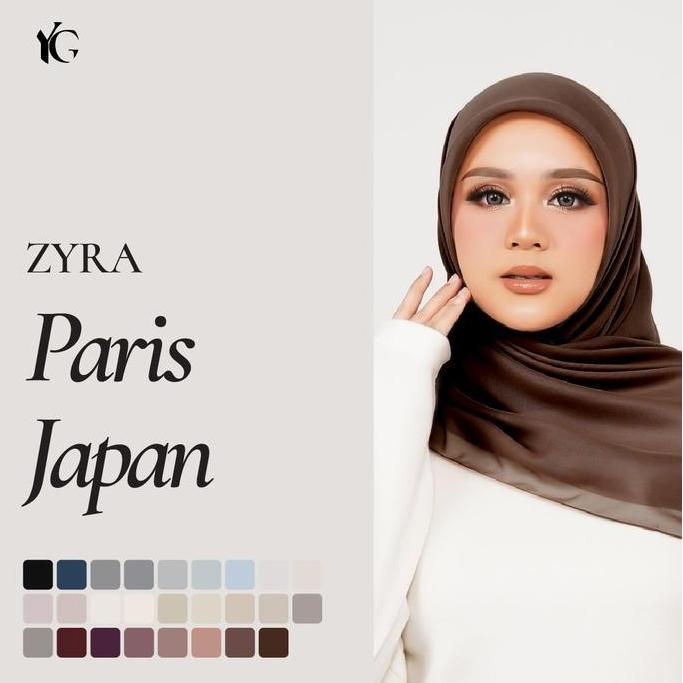 Newrilis- Yourgleezed - Zyra Paris Japan (Hijab Segiempat Bahan Paris Japan)
