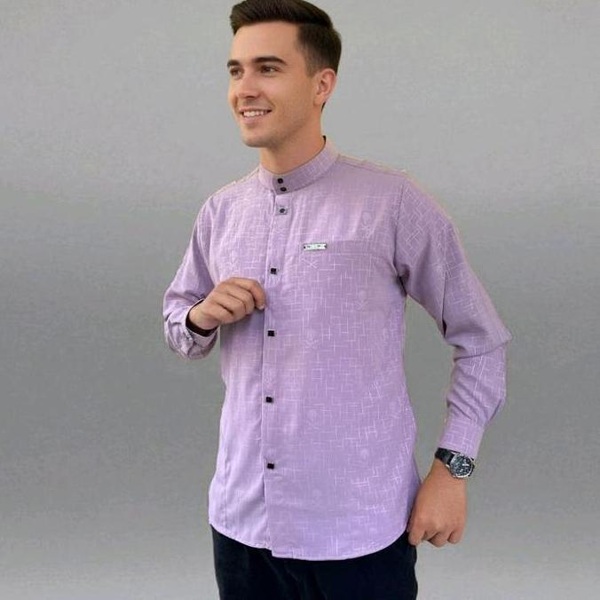 Uwouwo- Bin Majid Kemko Sultan Elegant Embos Wollpeach Motif Kurma Koko Premium Baju
