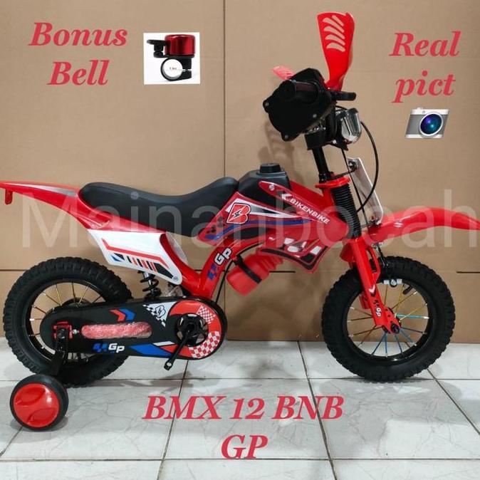 Ready SEPEDA ANAK LAKI LAKI MOTOR TRAIL BMX 12 INCH BNB GP TRAIL