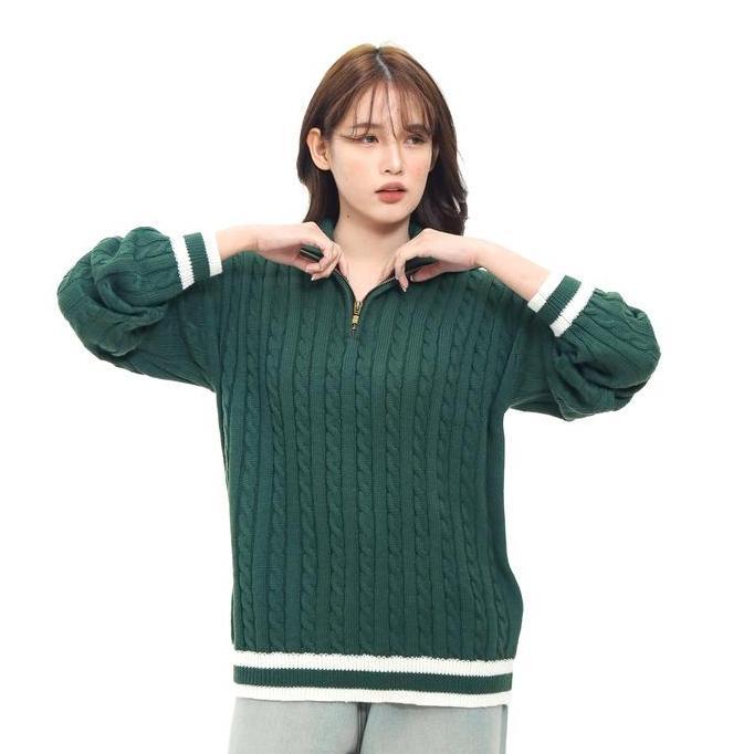 Fwbgy- Loony - Cable Polo Knit - Sweater