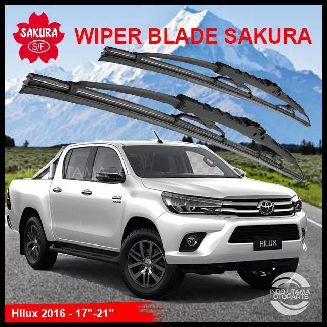 GRATIS ONGKIR WIPER KACA DEPAN HILUX 2016 WIPER MOBIL SAKURA !