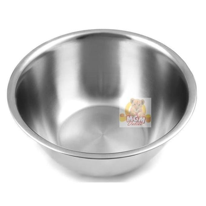 Thebest- Mixing Bowl Stainless Steel 26CM TEBAL - Baskom stainless 26cm