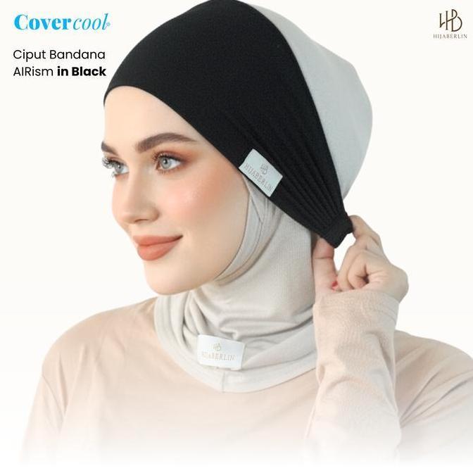 HIJABERLIN - Ciput Bandana Airism Inner Hijab Airism Premium I Aksesoris Hijab Haji & Umroh Set (TER
