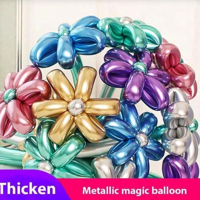 Thebest- Balon Latex TWIST CHROME