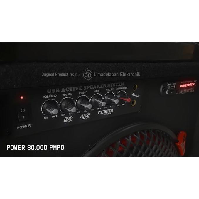 Speaker Aktif 12 Inch Inchi Bluetooth Bass Mantab Subwoofer 1285 Power Lebih Enak Dari Polytron Pma 