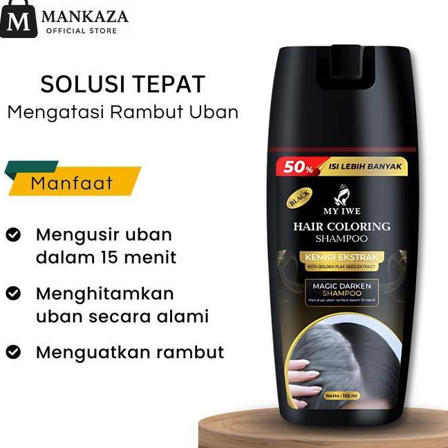 Sampo Penghitam Rambut Uban My Iwe Hair Colng Shampoo Shampo Anti Uban