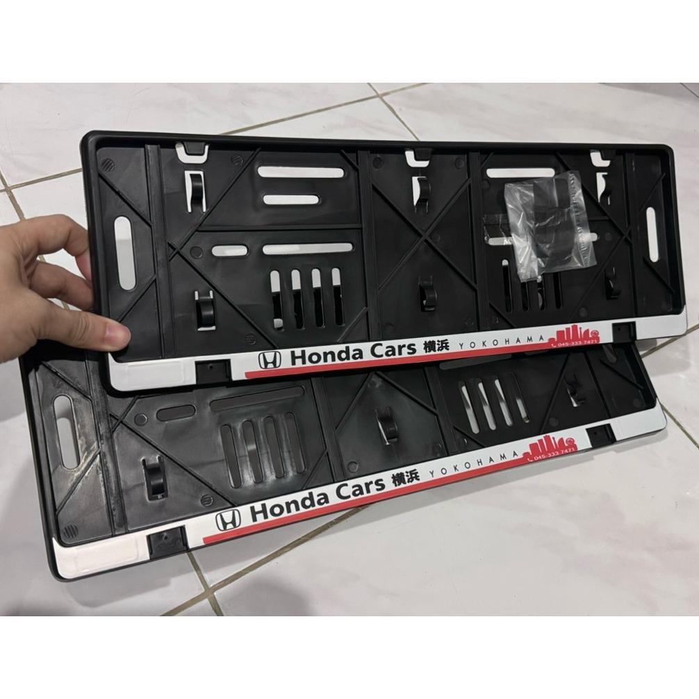 Frame plat nomor mobil Honda cars yokohama