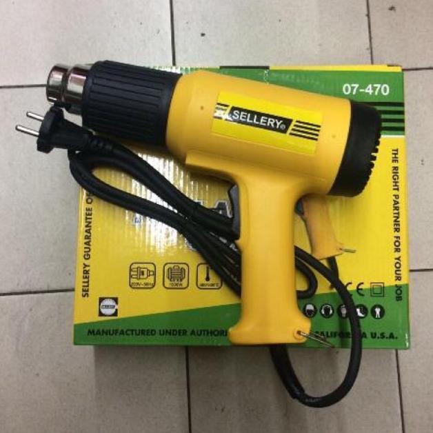 Hot Heat Gun / Hot Air Gun / Hot Gun / Pemanas Plastik / Pemanas Sablon Sellery USA