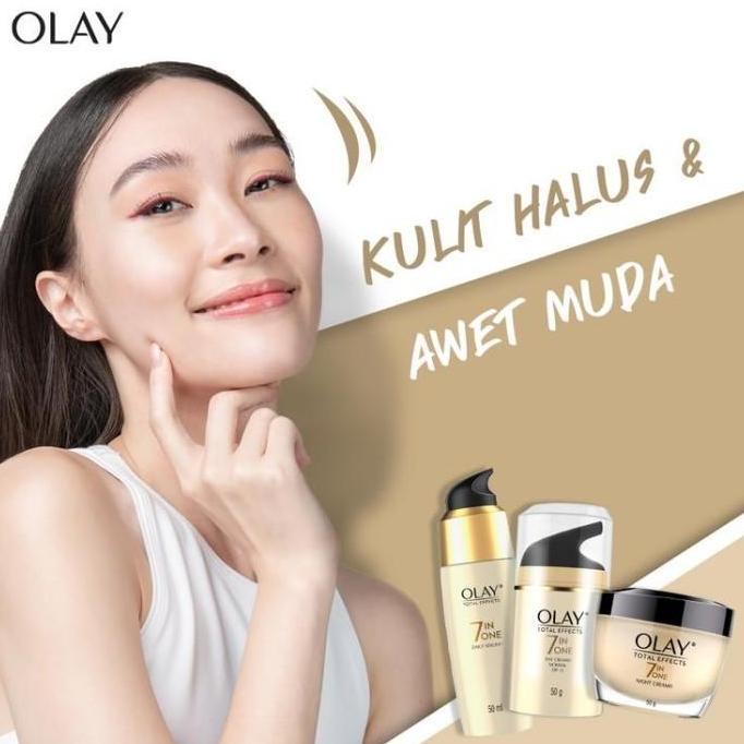 Olay Total Effects 7in1 Anti-ageing Serum 50ml - Paket Isi 2 (TERBAIK) (TERBARU) (TERMURAH)