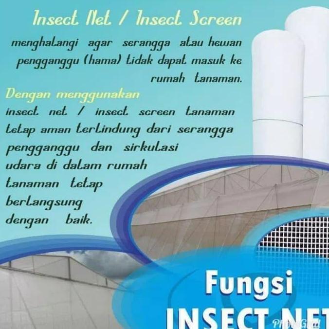 Insect Net ( Kasa Putih) Jaring pengaman tanaman  greenhouse