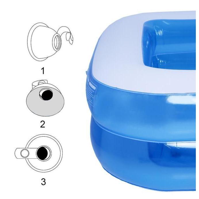 Kolam renang anak 2 meter warna pink dan biru termurah dari kidszone Mainan