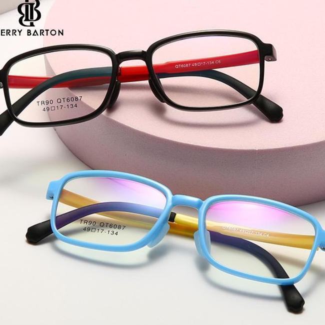 Kacamata Anak Lentur Rectangle Anti Blueray Photocromic Minus 6