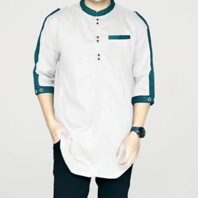 PIK - Koko Kurta Zaka Dewasa Baju Pria Jumbo Kurta Muslim Panjang Katun Toyobo