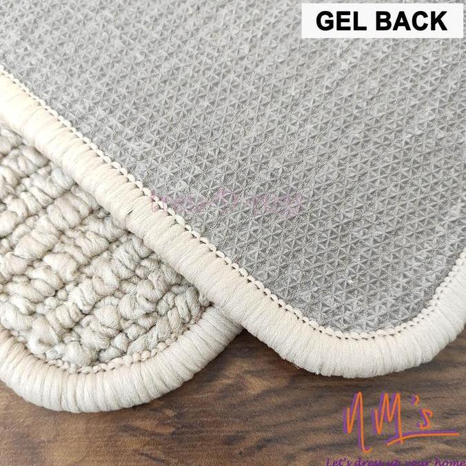Tren-D-rugs Karpet permadani polos salur tebal jumbo minimalis 300x400