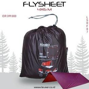 Leuser Flysheet 4x6 Black (TERBAIK) (TERBARU) (TERMURAH)