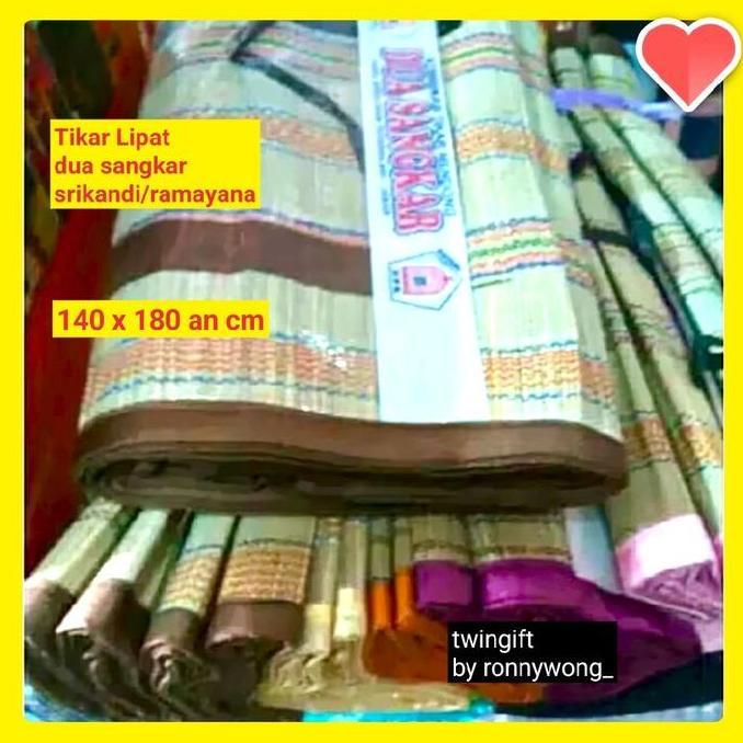 Tikar Lipat/TIKAR MENDONG, Model Tas, Dua Sangkar,  Ramayana atau Srikandi.