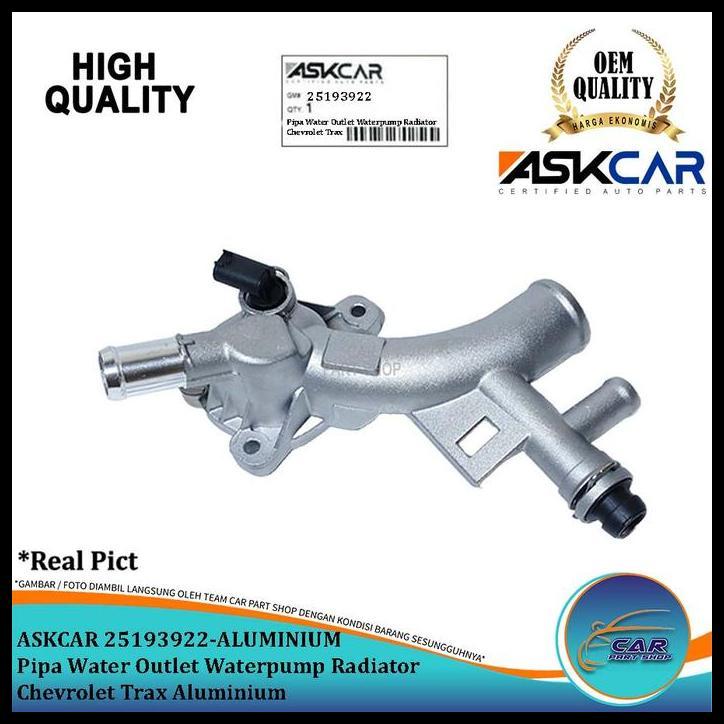 TERMURAH PIPA WATER OUTLET WATERPUMP RADIATOR CHEVROLET TRAX ALUMINIUM