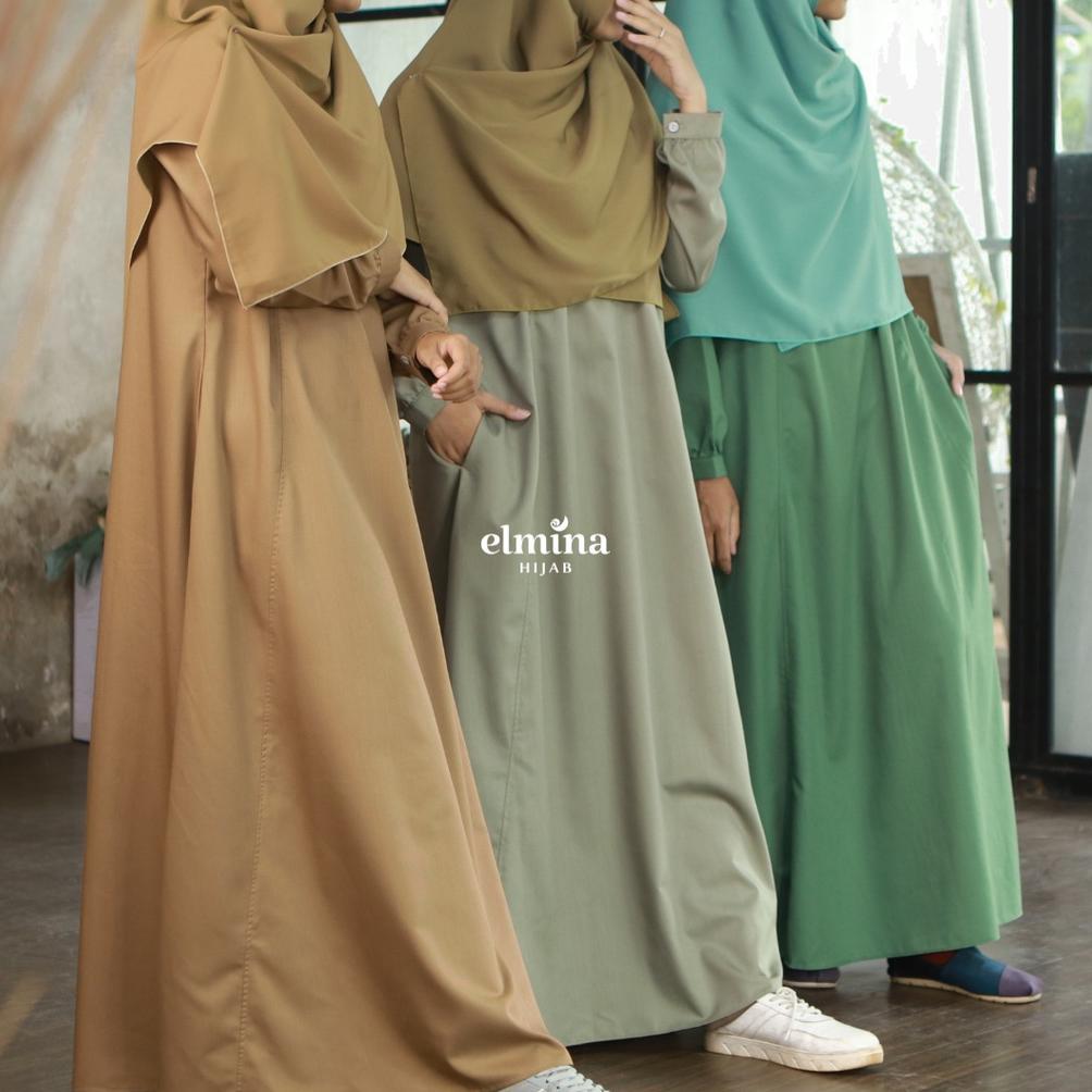 Gamis Syari Alya Dress by Elmina Hijab Terbaru