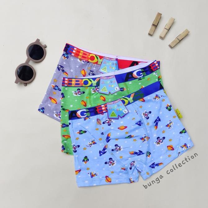 CELANA DALAM BOXER ANAK LAKI-LAKI AGREE BOXER AGREE KIDS MOTIF