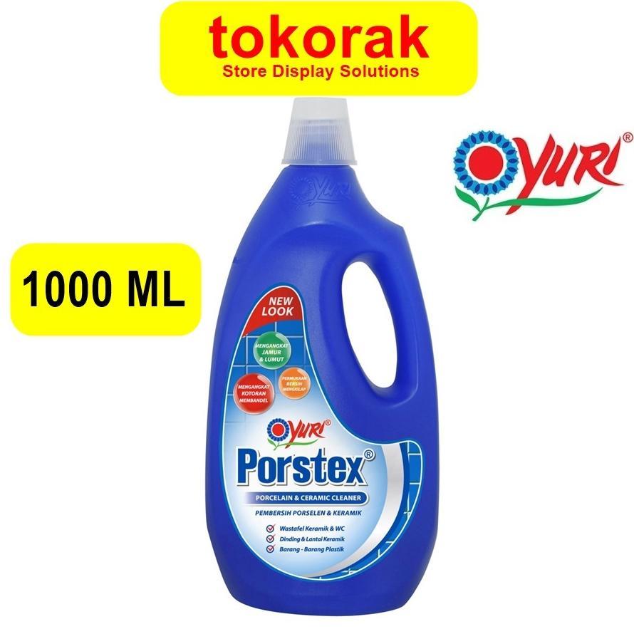YURI PORSTEX PEMBERSIH LANTAI PORCELAIN KERAMIK 1000 ML 1L BLUE PROSTEX PORSTEK PROSTEK 1000ML 1 LIT