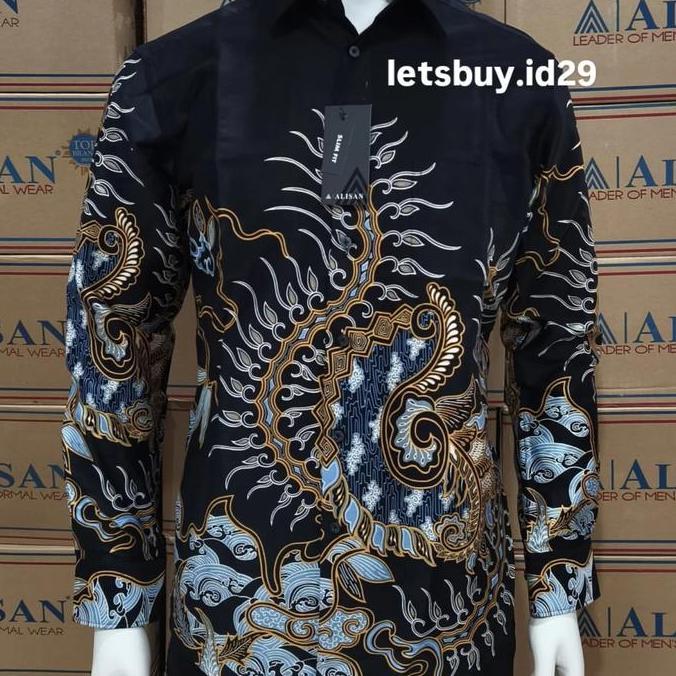 Promo Batik Alisan Lengan Panjang Slim Fit