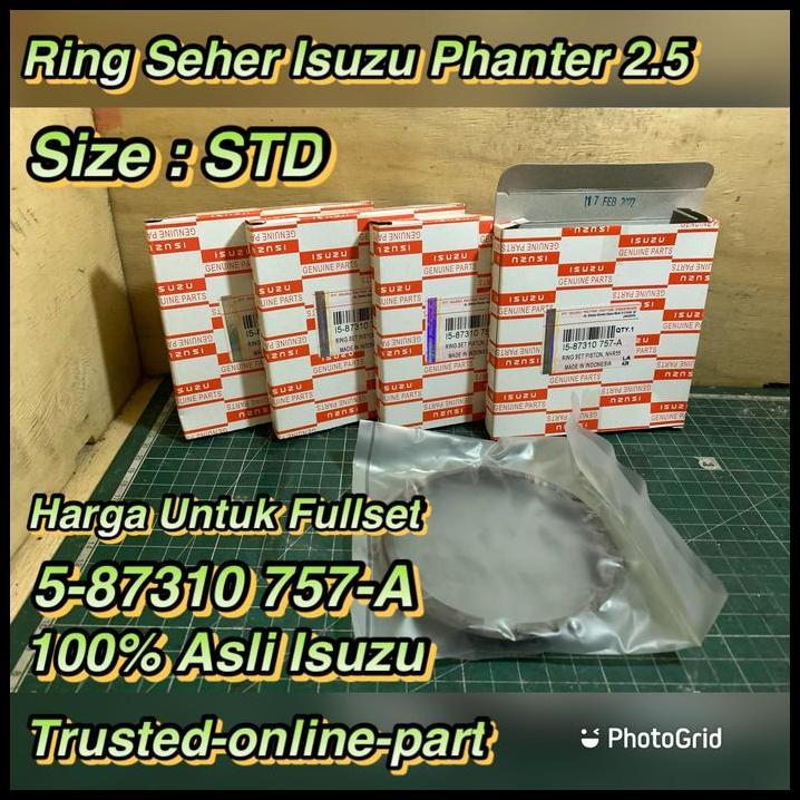 DISKON RING SEHER PISTON PHANTER 2.5 100% ASLI ISUZU 