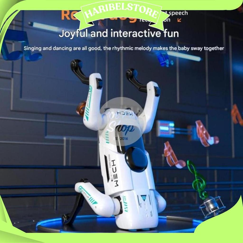 Mainan Robot Anjing Dog Rc Joget Unitree Mechdog Mainan Edukasi Anak Turret Robodog Canggih Nari Kad