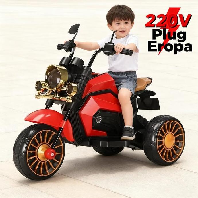 Mimosa Baby MallTampilan Keren, Performa Super Sepeda Motor Listrik Anak Tiga Roda, Penggerak Ganda,