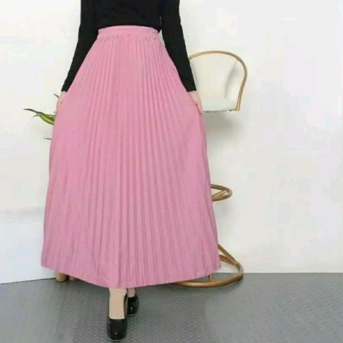 (BEST SELLER) COD GRATIS ONGKIR ROK PLISKET DEWASA