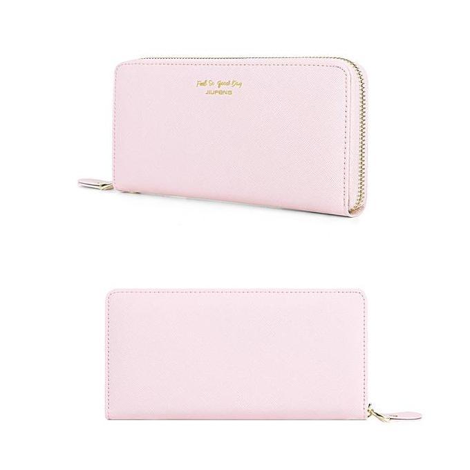 JIUFENG Dompet Panjang Remaja Wanita Korea Dengan Kapasitas Besar