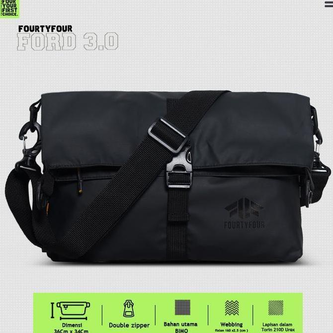 FOURTYFOUR FORD 3.0 - TAS SELEMPANG PRIA CASUAL 2 IN 1 SLING BAG DAN JUGA TOTE BAG SLINGBAG KODE 911