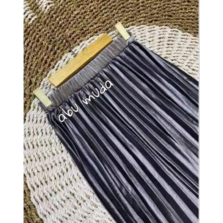 PROMO Rok plisket bludru/rok plisket bludru gradasi/rok plisket bludru panjang/rok plisket bludru pr