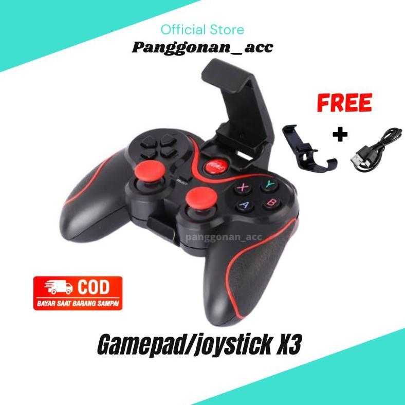Gamepad X3 bluetooth & wireless Original joystick PC dan android