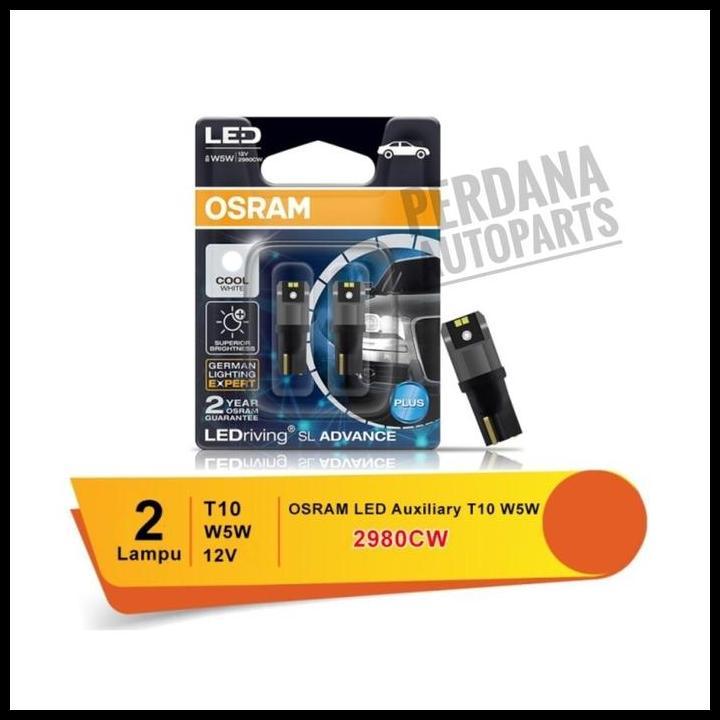 TERLARIS OSRAM LAMPU LED SENJA T10 AUXILIARY 2980CW - 6000K