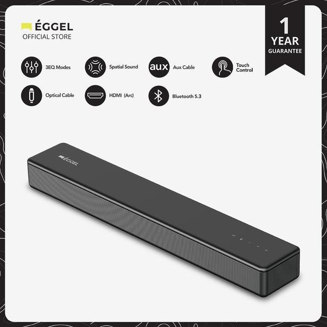 tokoeda - Eggel Stage SoundBar / Sound Bar with Built-In Woofer