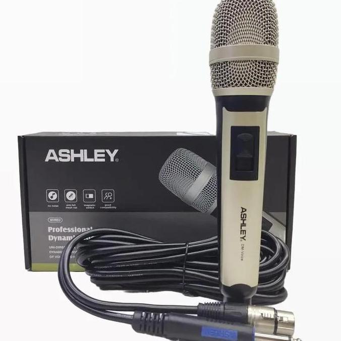 Newall-- Microphone Kabel Ashley Dm Voice Original Ashley Kabel Mikrofon