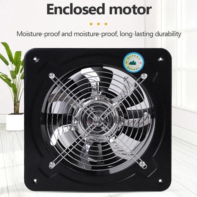 Powerx- Exhaust Fan 4/6/8Inch Exhaust Fan Dinding Kipas Exhaust Ventilasi Dinding  Booster Fan