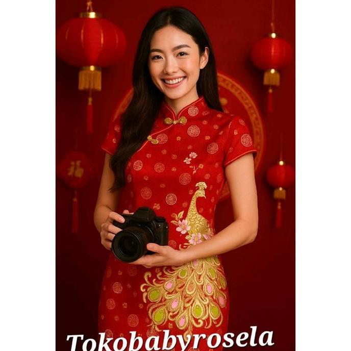 Cheongsam/ qipao imlek wanita ABG - dewasa Dress