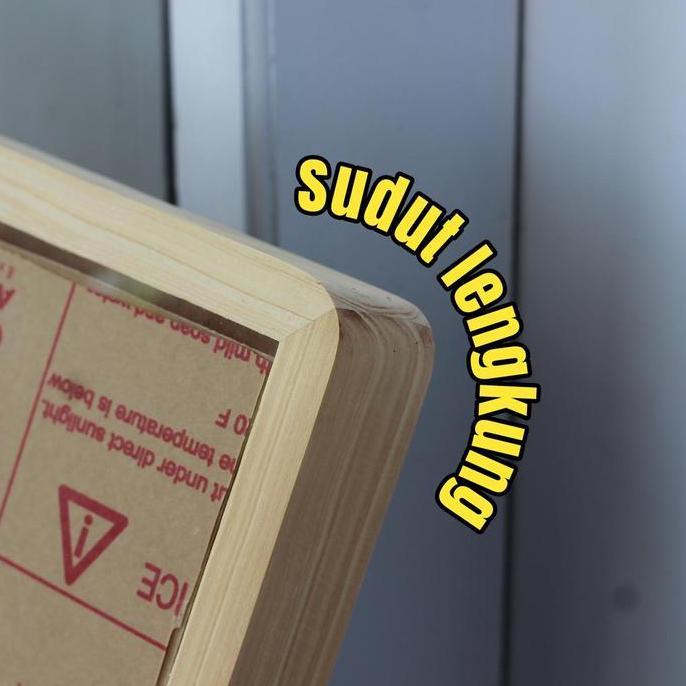 (TERBARU) Bingkai sudut lengkung / frame foto 3D /figura mahar ukuran 12R/10R/8R/A4 + Kaca Acrylic a