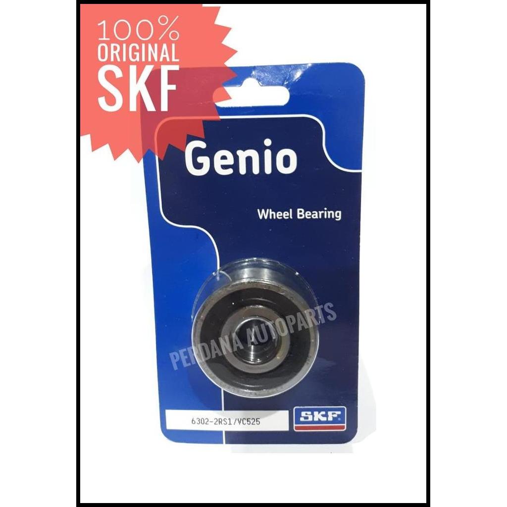 TERLARIS LAHER BEARING RODA BELAKANG HONDA SUZUKI ASLI SKF 6302-Z X1