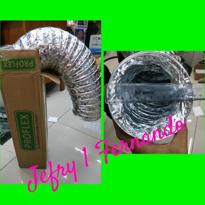 Powerx- Flexible Duct 5" Hose Ducting 10M Exhaust Cerobong Ac Portable 13Cm