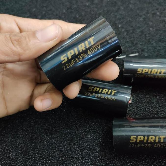 Kapasitor SPIRIT 22Uf 400 Volt Kapasitor Tweeter Audiopilar Nonpolar
