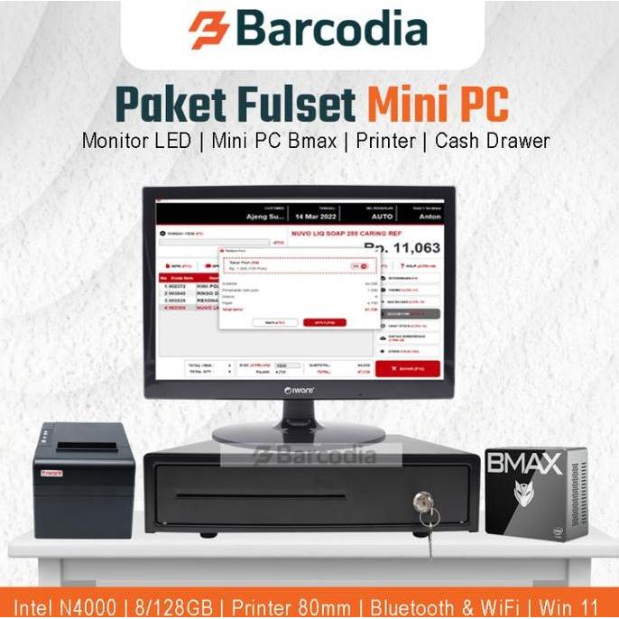 Weszstore - Paket Komputer / Pc Mini Kasir Full Set